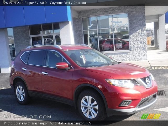2015 Nissan Rogue SV AWD in Cayenne Red