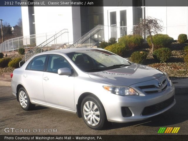 2012 Toyota Corolla LE in Classic Silver Metallic