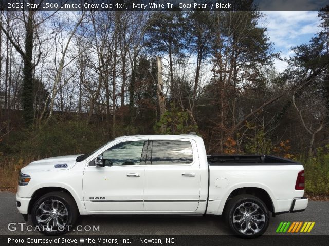 2022 Ram 1500 Limited Crew Cab 4x4 in Ivory White Tri-Coat Pearl