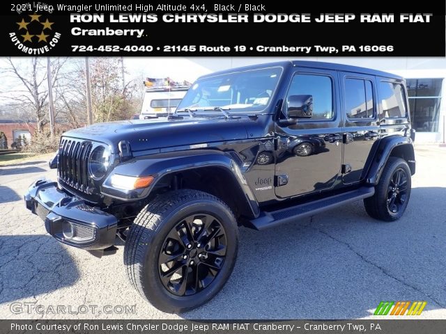 2021 Jeep Wrangler Unlimited High Altitude 4x4 in Black