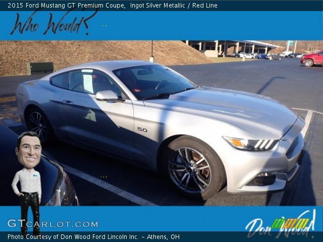 2015 Ford Mustang GT Premium Coupe in Ingot Silver Metallic