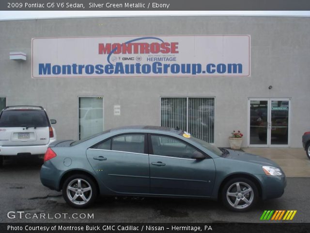 2009 Pontiac G6 V6 Sedan in Silver Green Metallic
