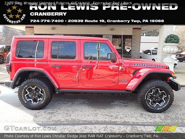 2023 Jeep Wrangler Unlimited Rubicon 4XE Hybrid in Firecracker Red