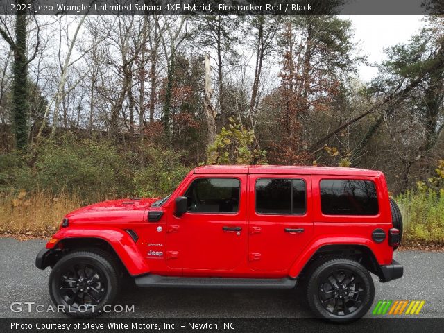 2023 Jeep Wrangler Unlimited Sahara 4XE Hybrid in Firecracker Red
