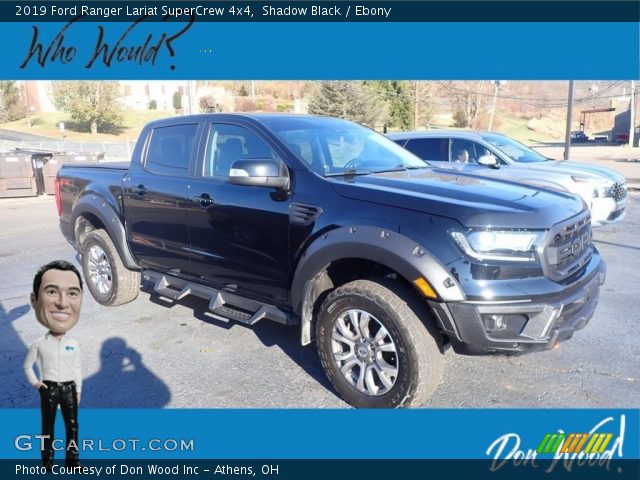 2019 Ford Ranger Lariat SuperCrew 4x4 in Shadow Black