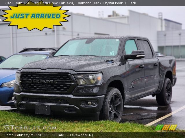2022 Ram 1500 Big Horn Crew Cab 4x4 in Diamond Black Crystal Pearl