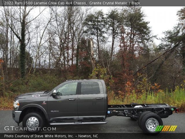 2022 Ram 3500 Laramie Crew Cab 4x4 Chassis in Granite Crystal Metallic