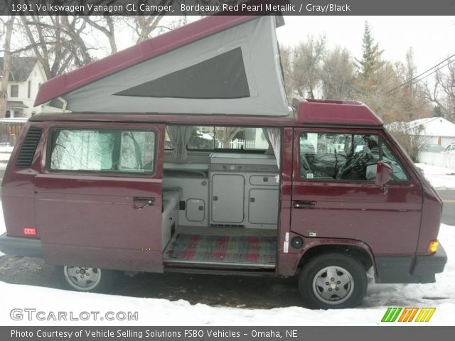 1991 Volkswagen Vanagon GL Camper in Bordeaux Red Pearl Metallic