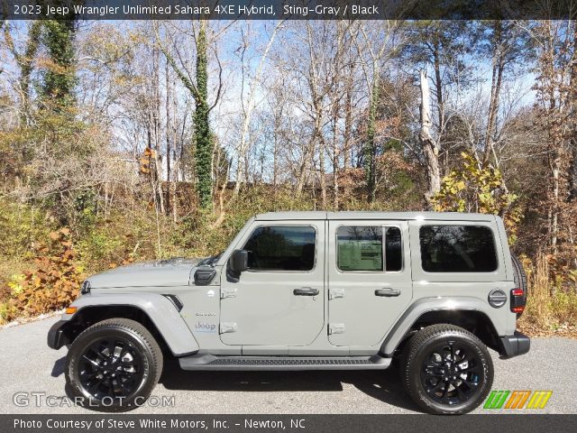 2023 Jeep Wrangler Unlimited Sahara 4XE Hybrid in Sting-Gray