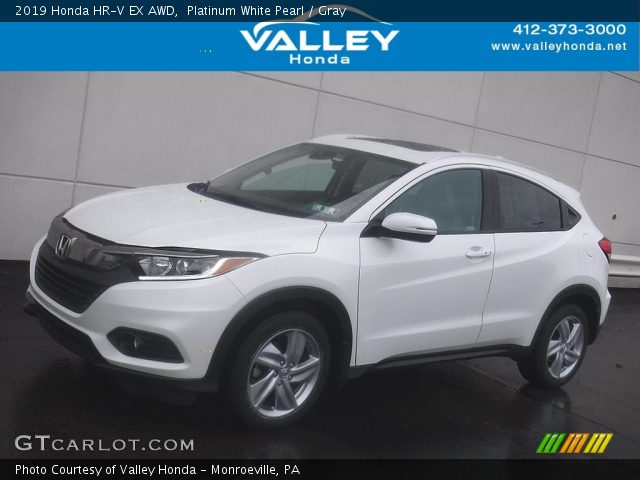 2019 Honda HR-V EX AWD in Platinum White Pearl