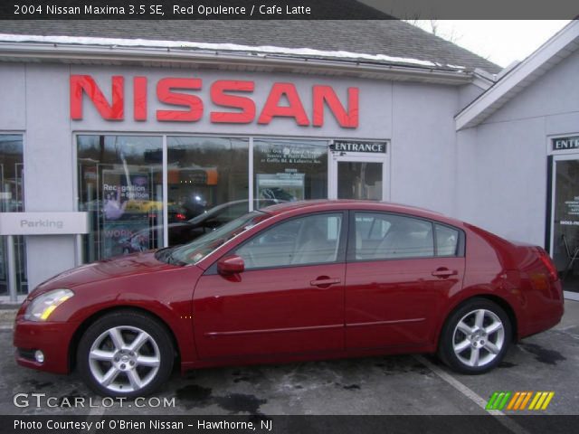 2004 Nissan Maxima 3.5 SE in Red Opulence