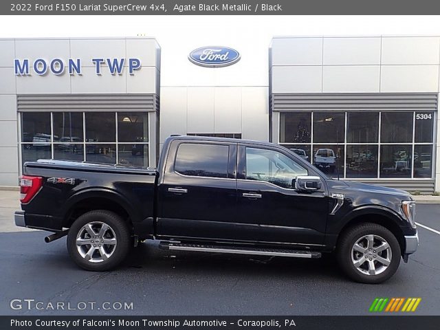 2022 Ford F150 Lariat SuperCrew 4x4 in Agate Black Metallic