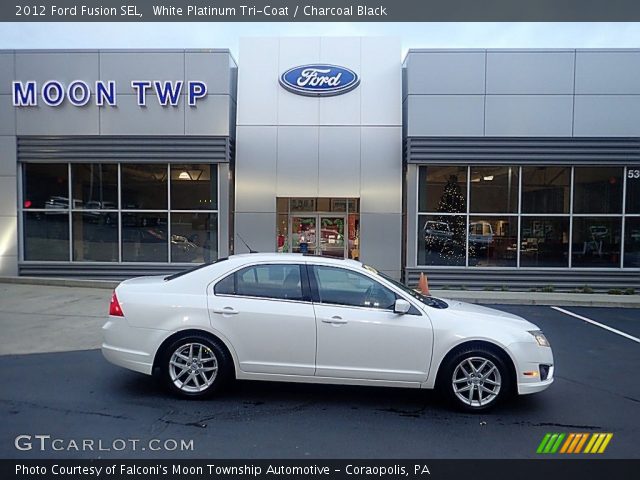 2012 Ford Fusion SEL in White Platinum Tri-Coat