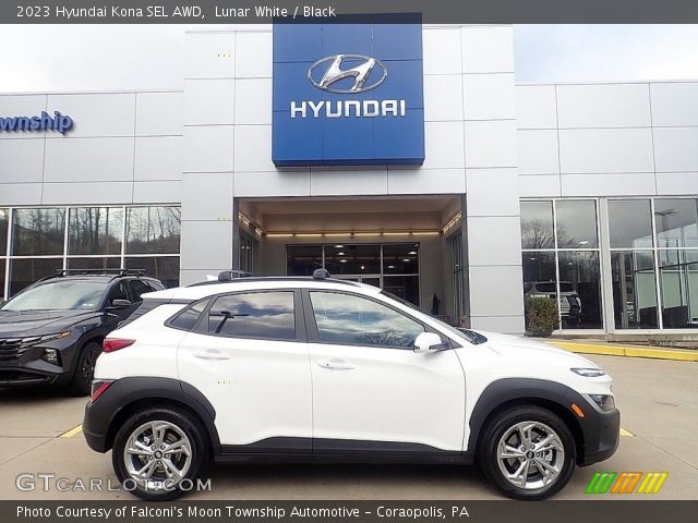 2023 Hyundai Kona SEL AWD in Lunar White