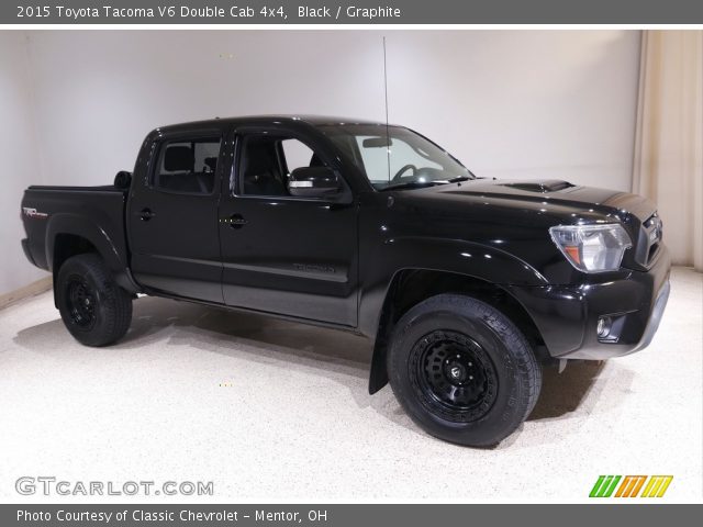 2015 Toyota Tacoma V6 Double Cab 4x4 in Black
