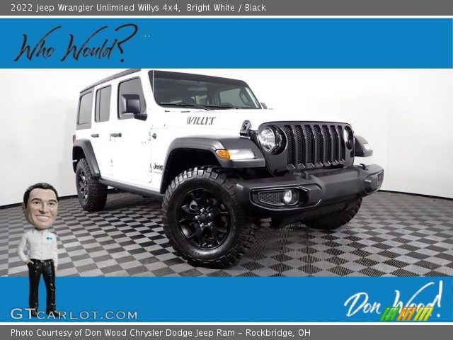 2022 Jeep Wrangler Unlimited Willys 4x4 in Bright White
