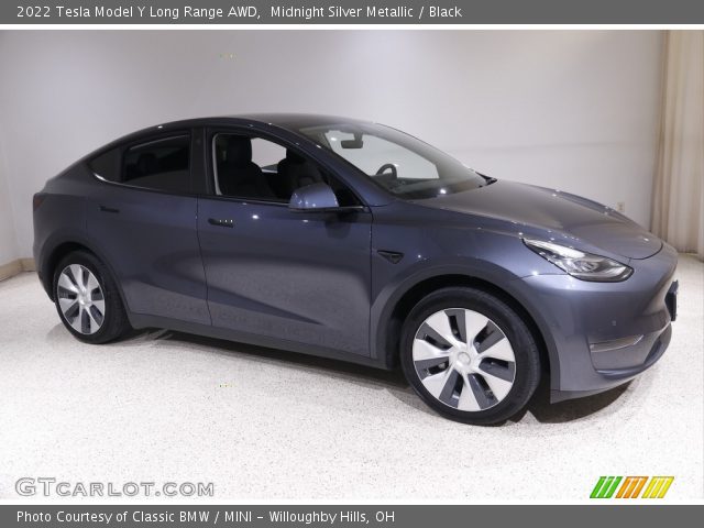 2022 Tesla Model Y Long Range AWD in Midnight Silver Metallic