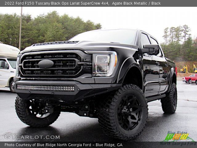 2022 Ford F150 Tuscany Black Ops Lariat SuperCrew 4x4 in Agate Black Metallic