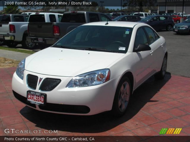 2008 Pontiac G6 Sedan in Ivory White