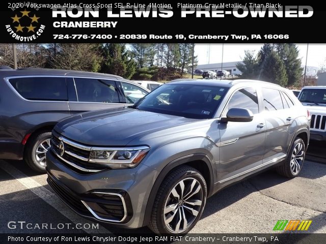 2020 Volkswagen Atlas Cross Sport SEL R-Line 4Motion in Platinum Gray Metallic