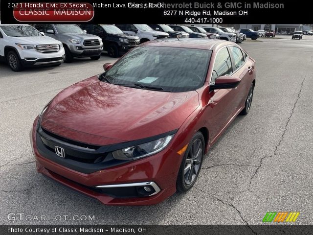 2021 Honda Civic EX Sedan in Molten Lava Pearl