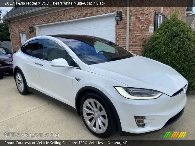 2017 Tesla Model X 75D in Pearl White Multi-Coat