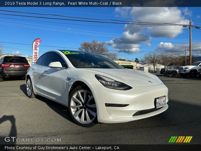 2019 Tesla Model 3 Long Range in Pearl White Multi-Coat