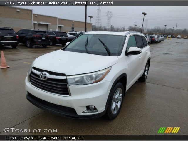 2016 Toyota Highlander Limited AWD in Blizzard Pearl
