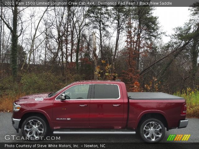 2022 Ram 1500 Limited Longhorn Crew Cab 4x4 in Delmonico Red Pearl