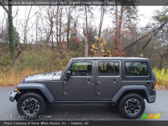 2016 Jeep Wrangler Unlimited Sport 4x4 in Granite Crystal Metallic