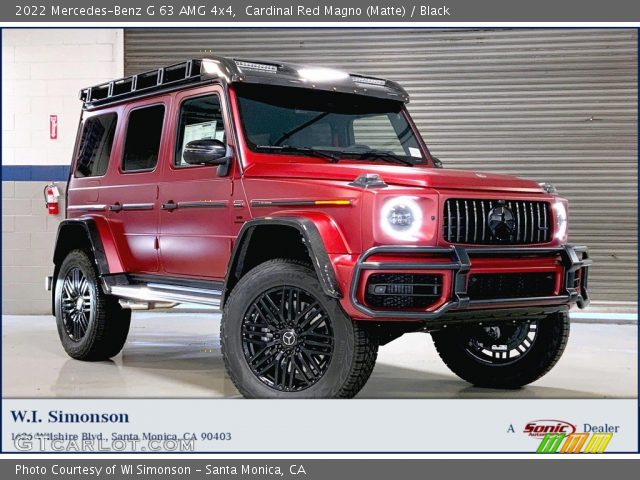 2022 Mercedes-Benz G 63 AMG 4x4 in Cardinal Red Magno (Matte)