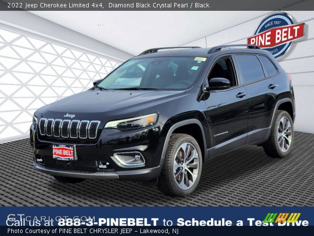 2022 Jeep Cherokee Limited 4x4 in Diamond Black Crystal Pearl