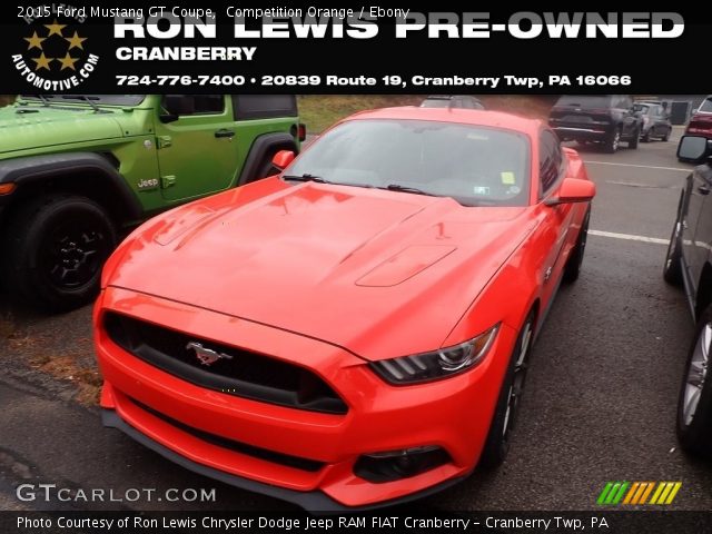 2015 Ford Mustang GT Coupe in Competition Orange