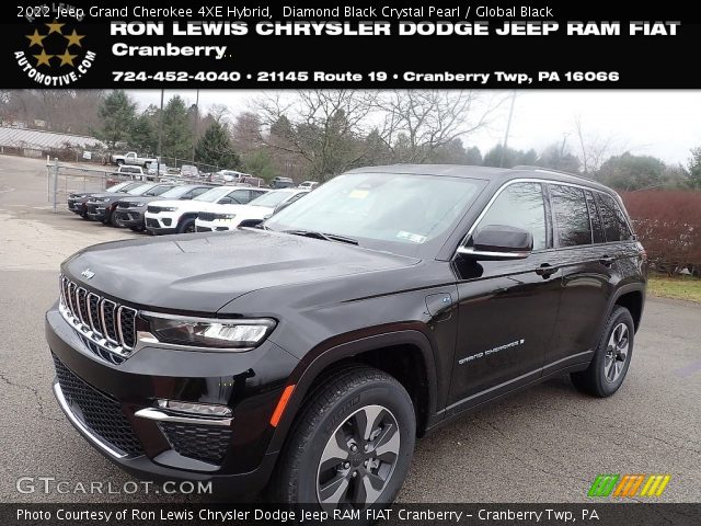 2022 Jeep Grand Cherokee 4XE Hybrid in Diamond Black Crystal Pearl