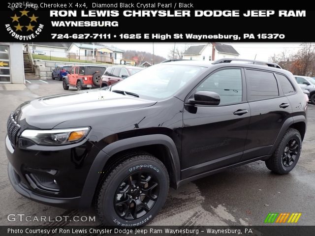 2022 Jeep Cherokee X 4x4 in Diamond Black Crystal Pearl