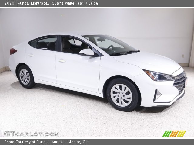 2020 Hyundai Elantra SE in Quartz White Pearl