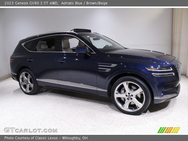 2023 Genesis GV80 3.5T AWD in Adriatic Blue