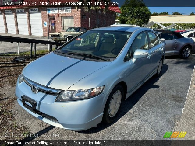 2006 Honda Civic Hybrid Sedan in Alabaster Silver Metallic