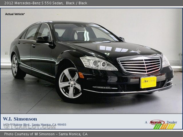 2012 Mercedes-Benz S 550 Sedan in Black