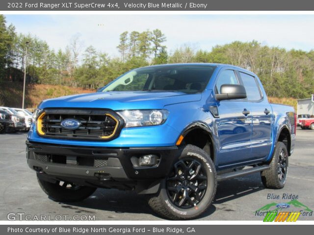 2022 Ford Ranger XLT SuperCrew 4x4 in Velocity Blue Metallic