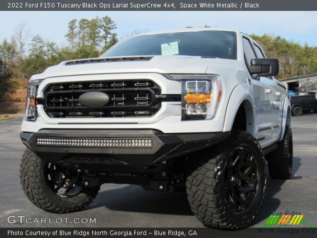 2022 Ford F150 Tuscany Black Ops Lariat SuperCrew 4x4 in Space White Metallic