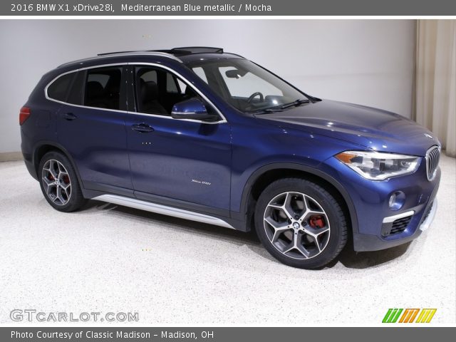 2016 BMW X1 xDrive28i in Mediterranean Blue metallic