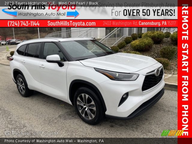 2023 Toyota Highlander XLE in Wind Chill Pearl