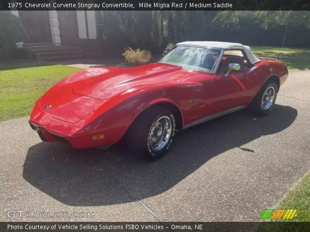 1975 Chevrolet Corvette Stingray Convertible in Mille Miglia Red