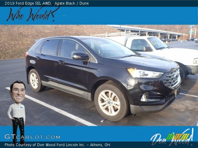 2019 Ford Edge SEL AWD in Agate Black