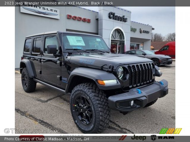 2023 Jeep Wrangler Unlimited Willys 4XE Hybrid in Black