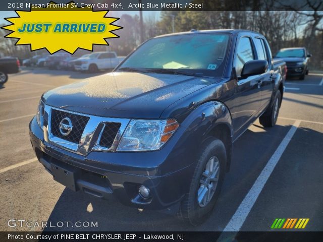 2018 Nissan Frontier SV Crew Cab 4x4 in Arctic Blue Metallic