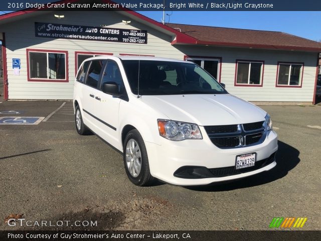 2016 Dodge Grand Caravan American Value Package in Bright White