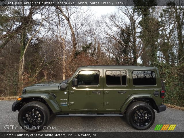 2021 Jeep Wrangler Unlimited Sahara 4xe Hybrid in Sarge Green