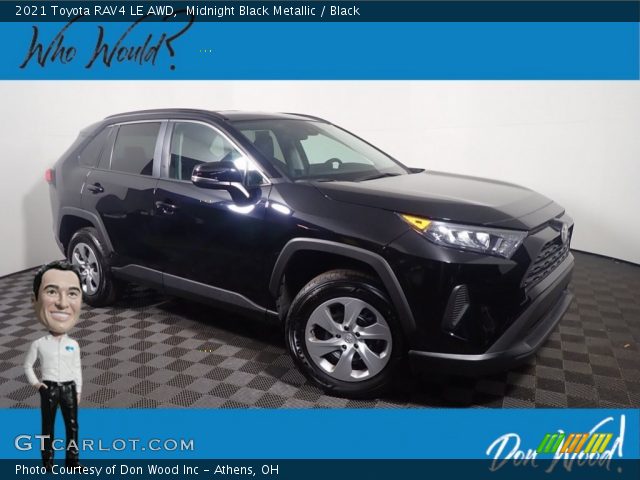 2021 Toyota RAV4 LE AWD in Midnight Black Metallic